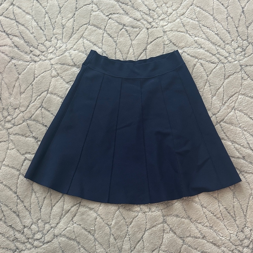 BCBGMaxAzria Navy A-Line Skirt